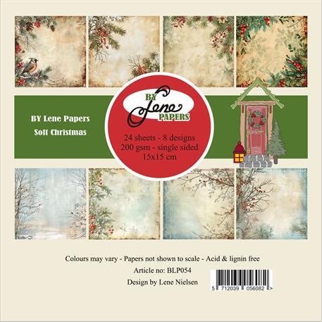 By Lene papers Soft Christmas 3x8design 15x15cm 200g